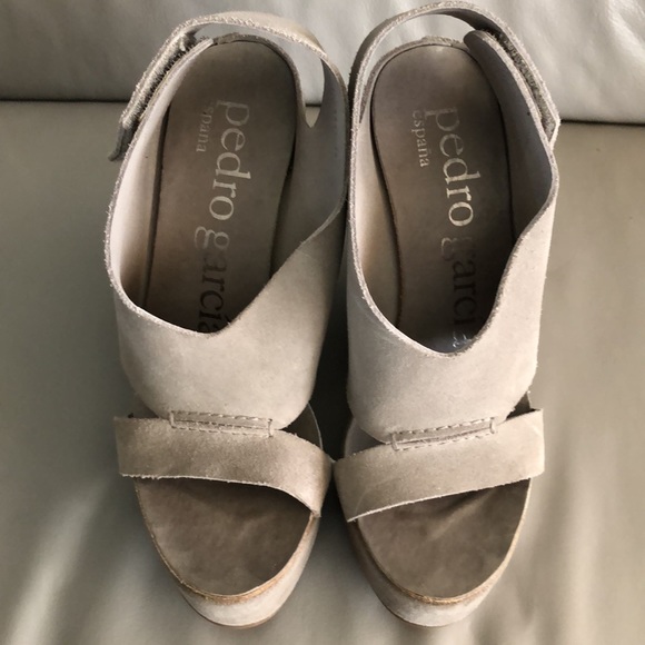 Pedro Garcia platform wedge sandals size 8 - Picture 2 of 7